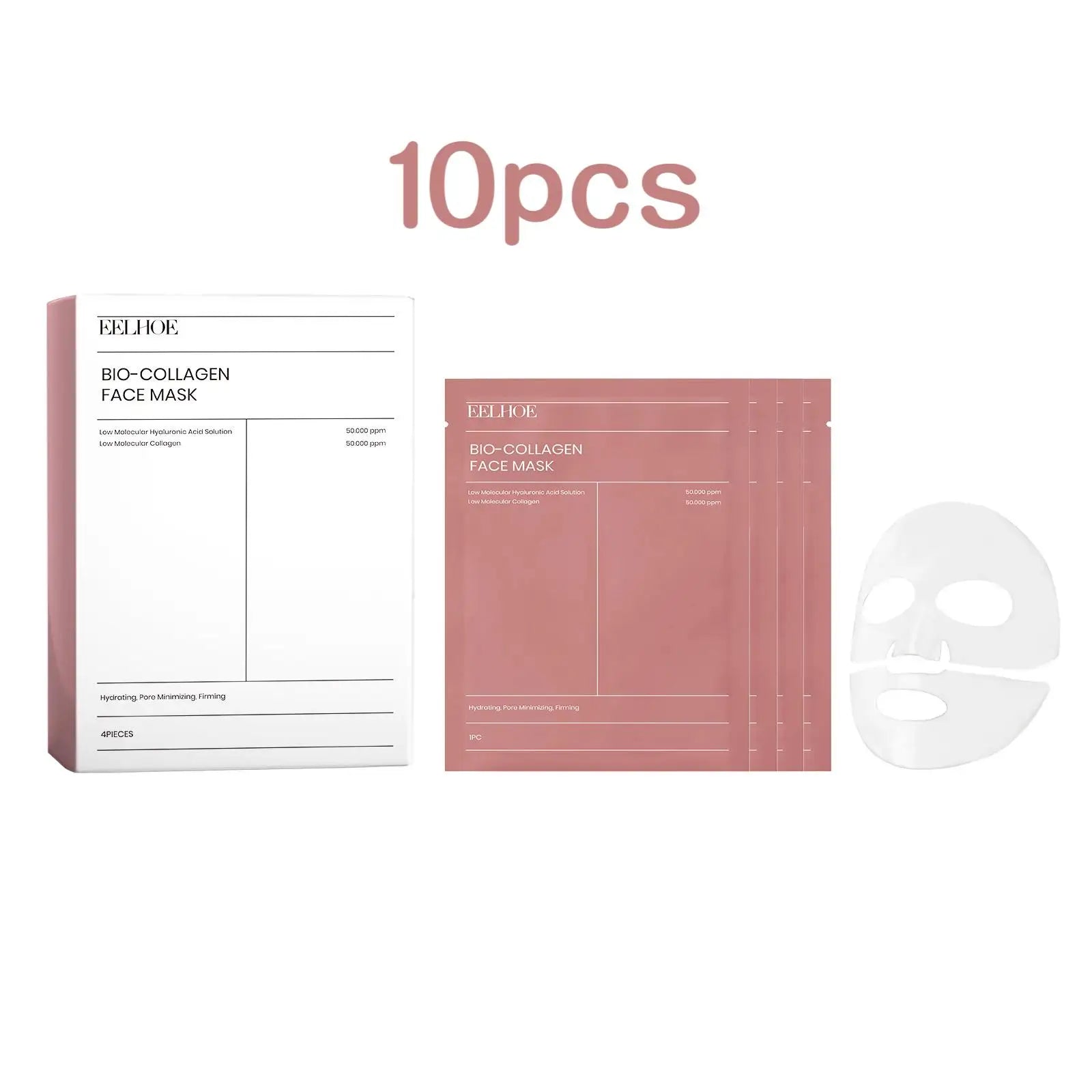 EELHOE 4pcs Collagen Face Mask