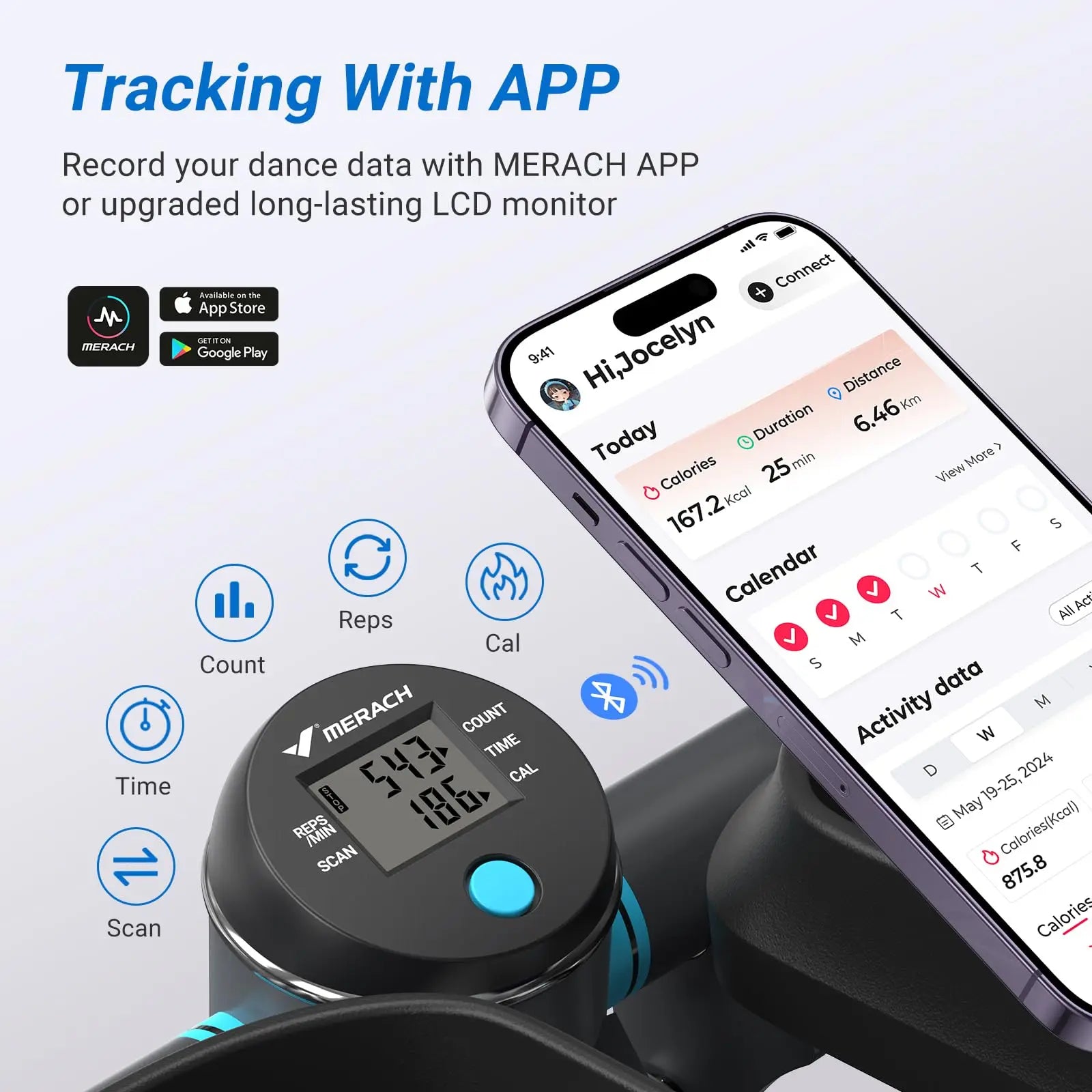 MERACH Dual-Action Stepper – 330lbs Capacity with Resistance Bands