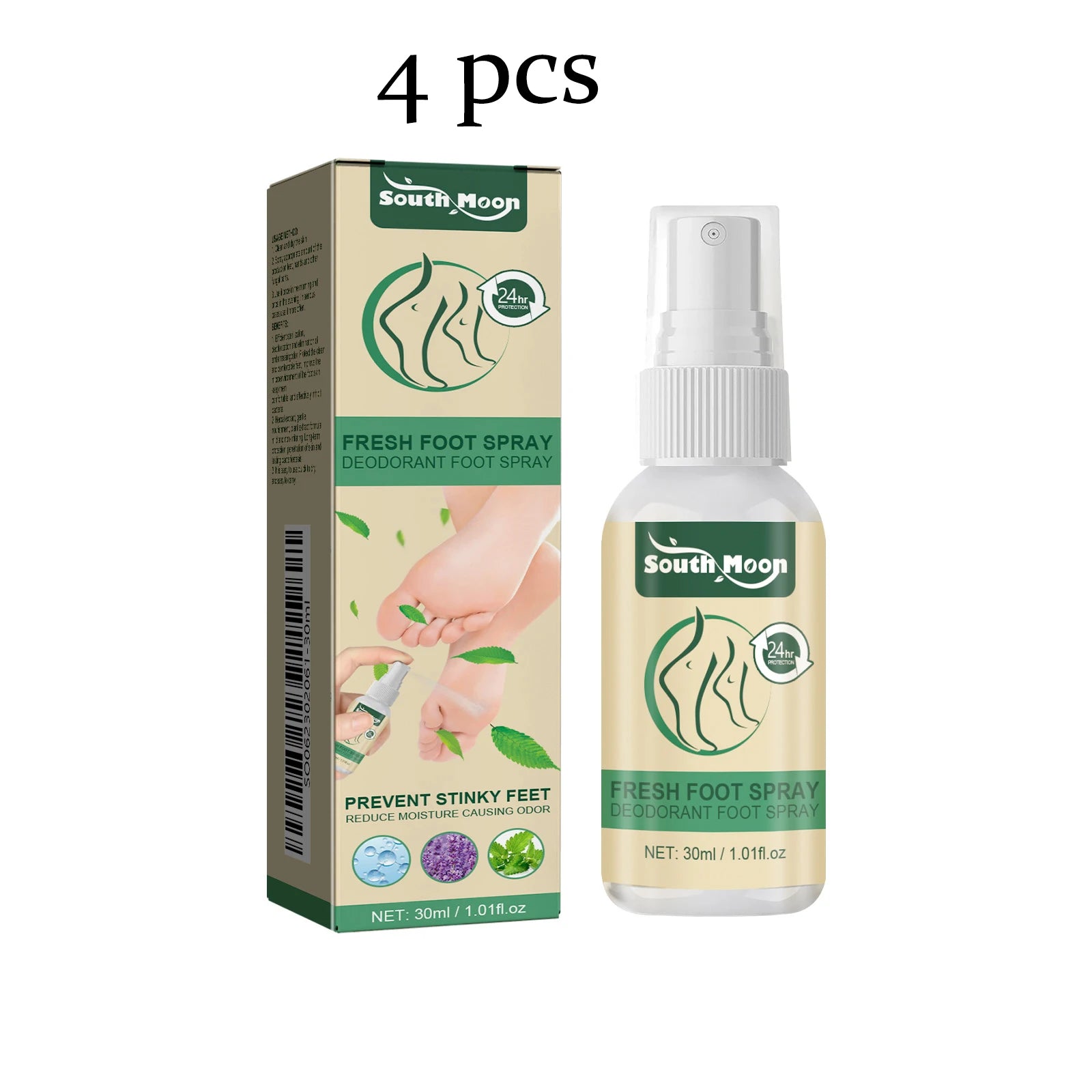 South Moon Foot Deodorant Spray – Moisturizing & Odor Control