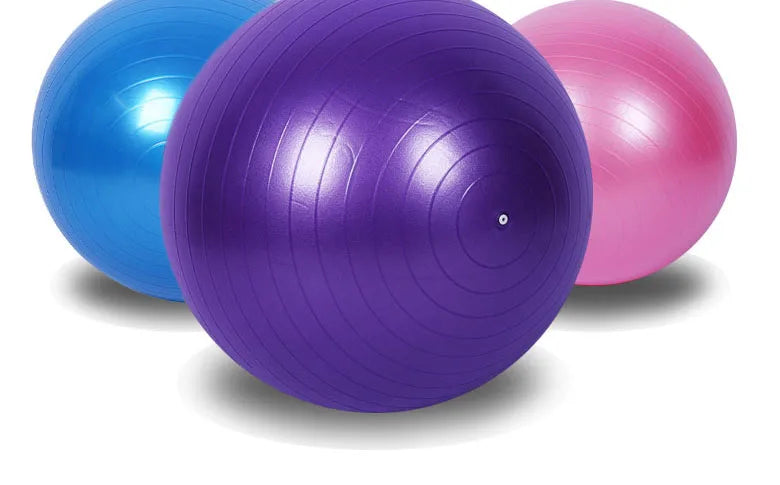 PVC Anti-Burst Yoga Ball – Multiple Sizes (45–85cm)
