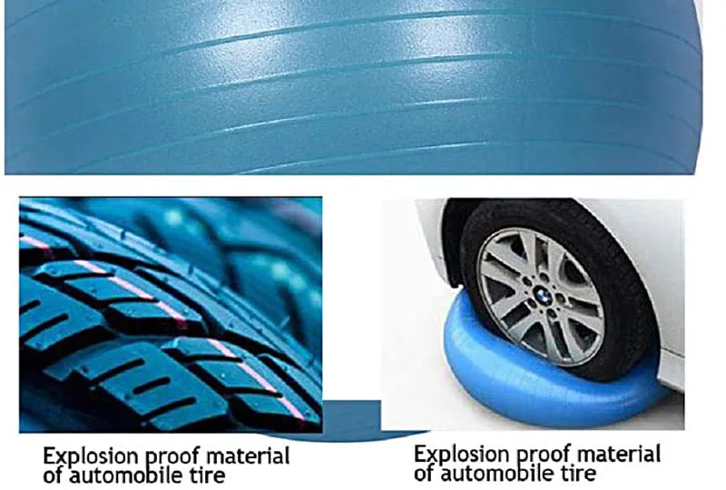PVC Anti-Burst Yoga Ball – Multiple Sizes (45–85cm)