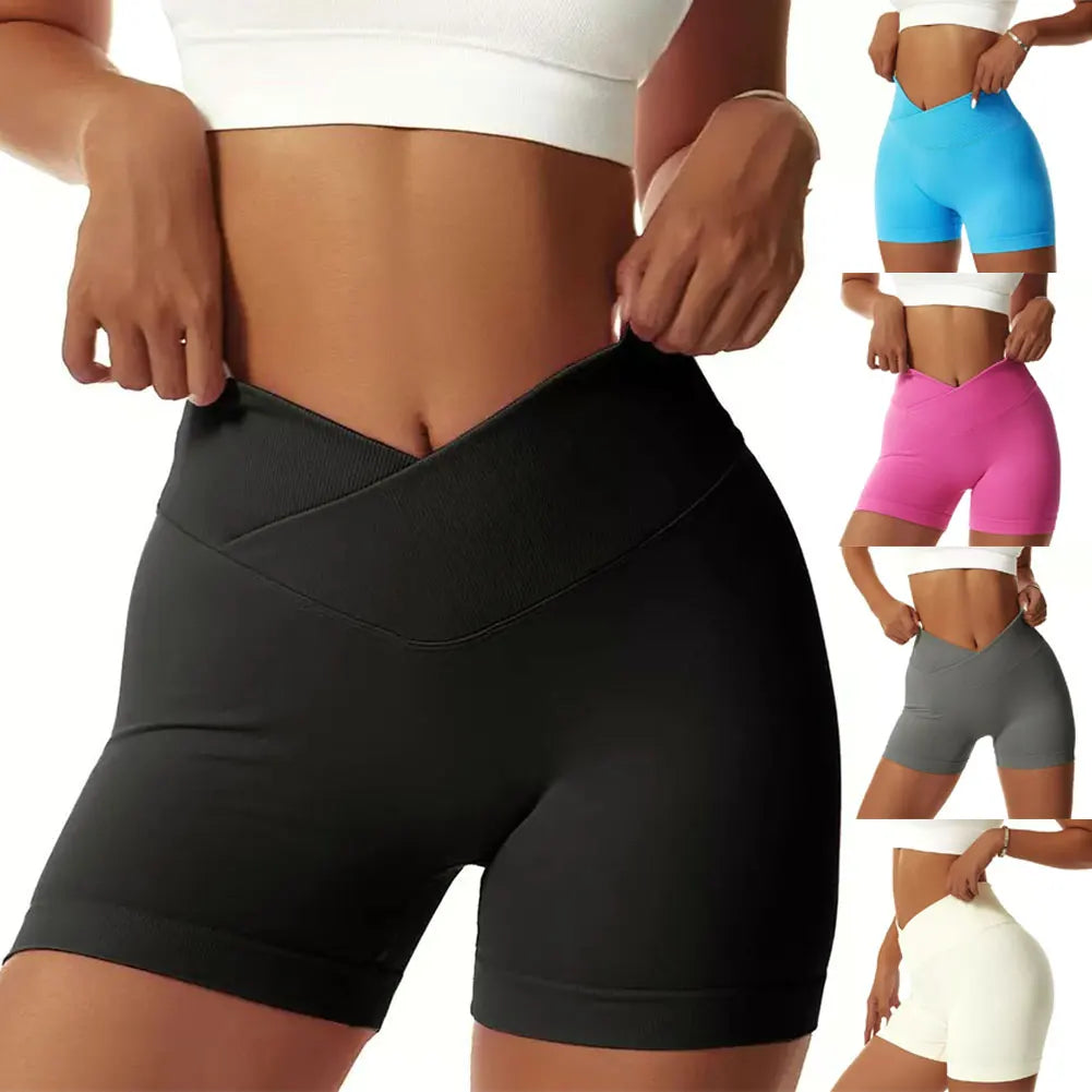 Women’s High Waist Butt-Lifting Workout Shorts
