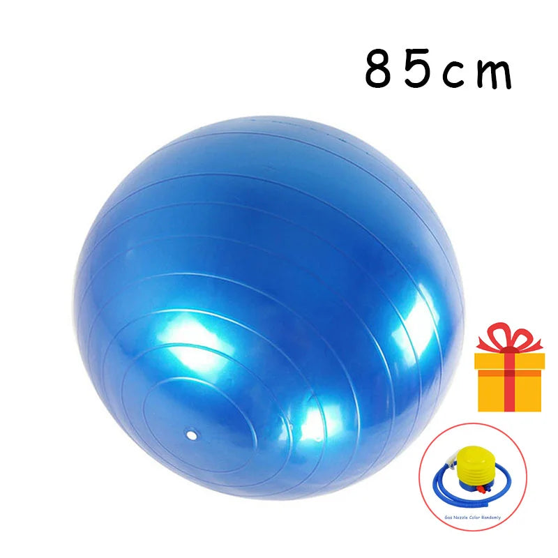 PVC Anti-Burst Yoga Ball – Multiple Sizes (45–85cm)
