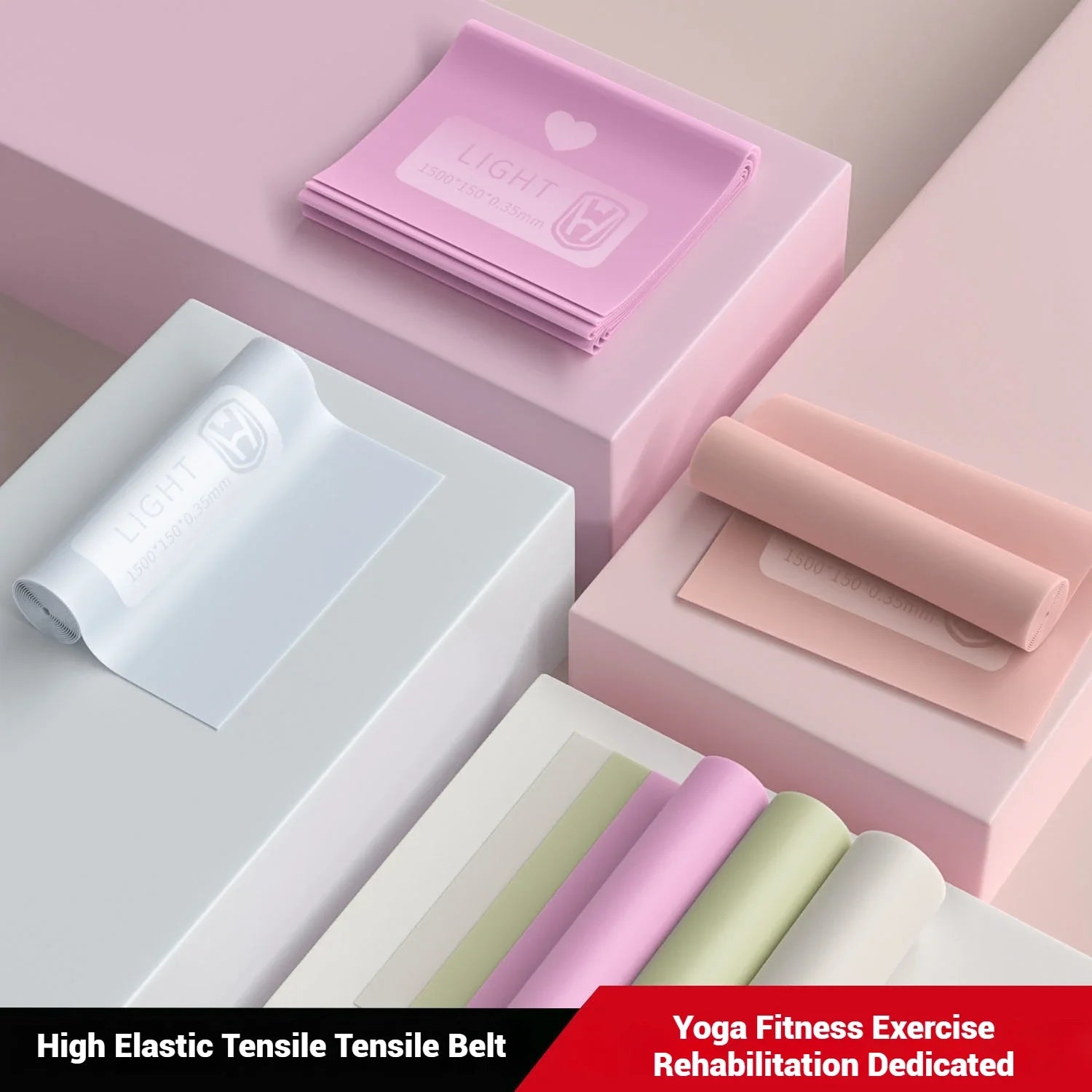 WOSWEIR Yoga Stretch Strap – Resistance Band for Beginners & Dance