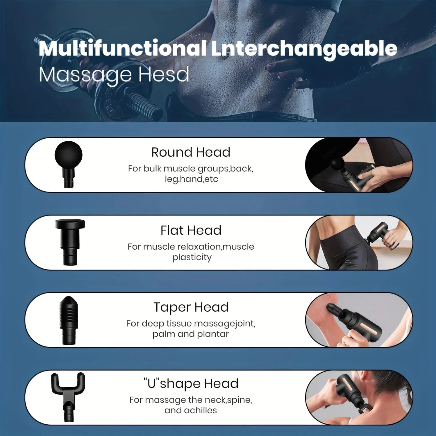 Electric Percussion Massage Gun for Deep Tissue & Muscle Relief