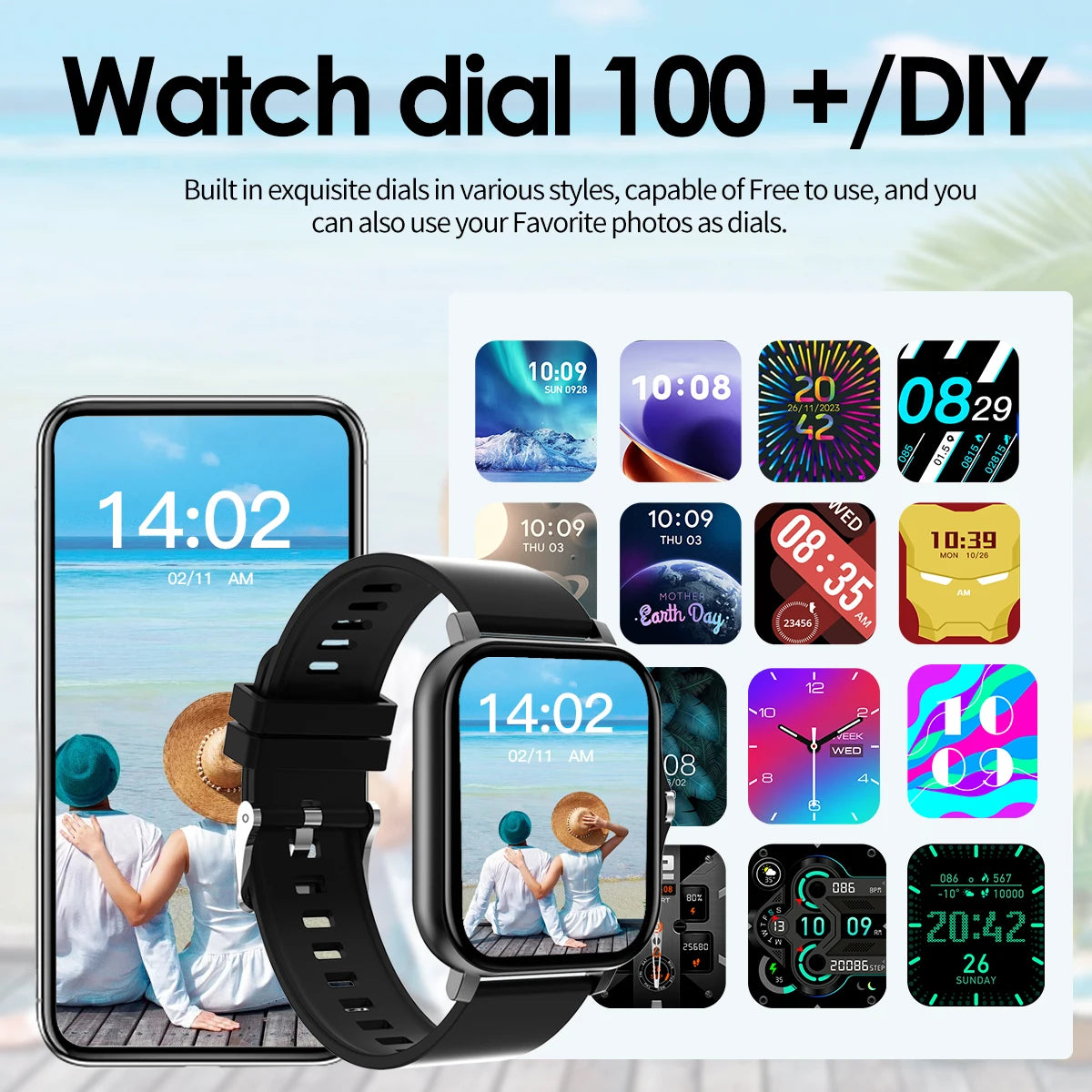 Bluetooth Smartwatch with Call & Music