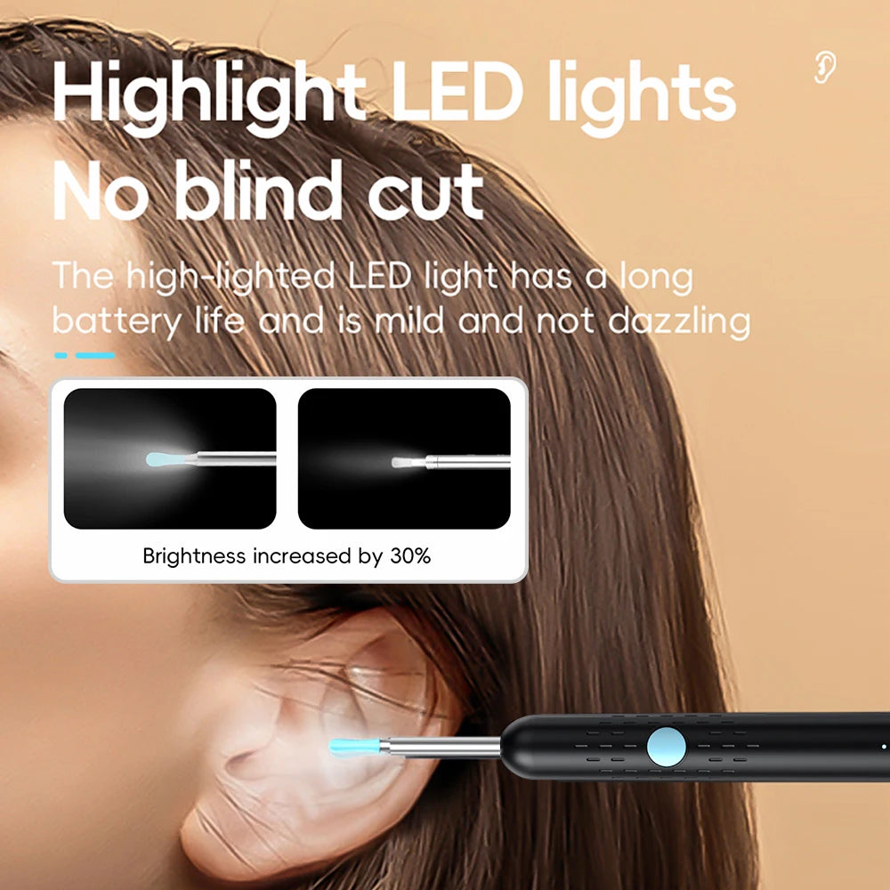 1080P HD Ear Wax Removal Tool – Camera Ear Cleaner with LED for iOS & Android
