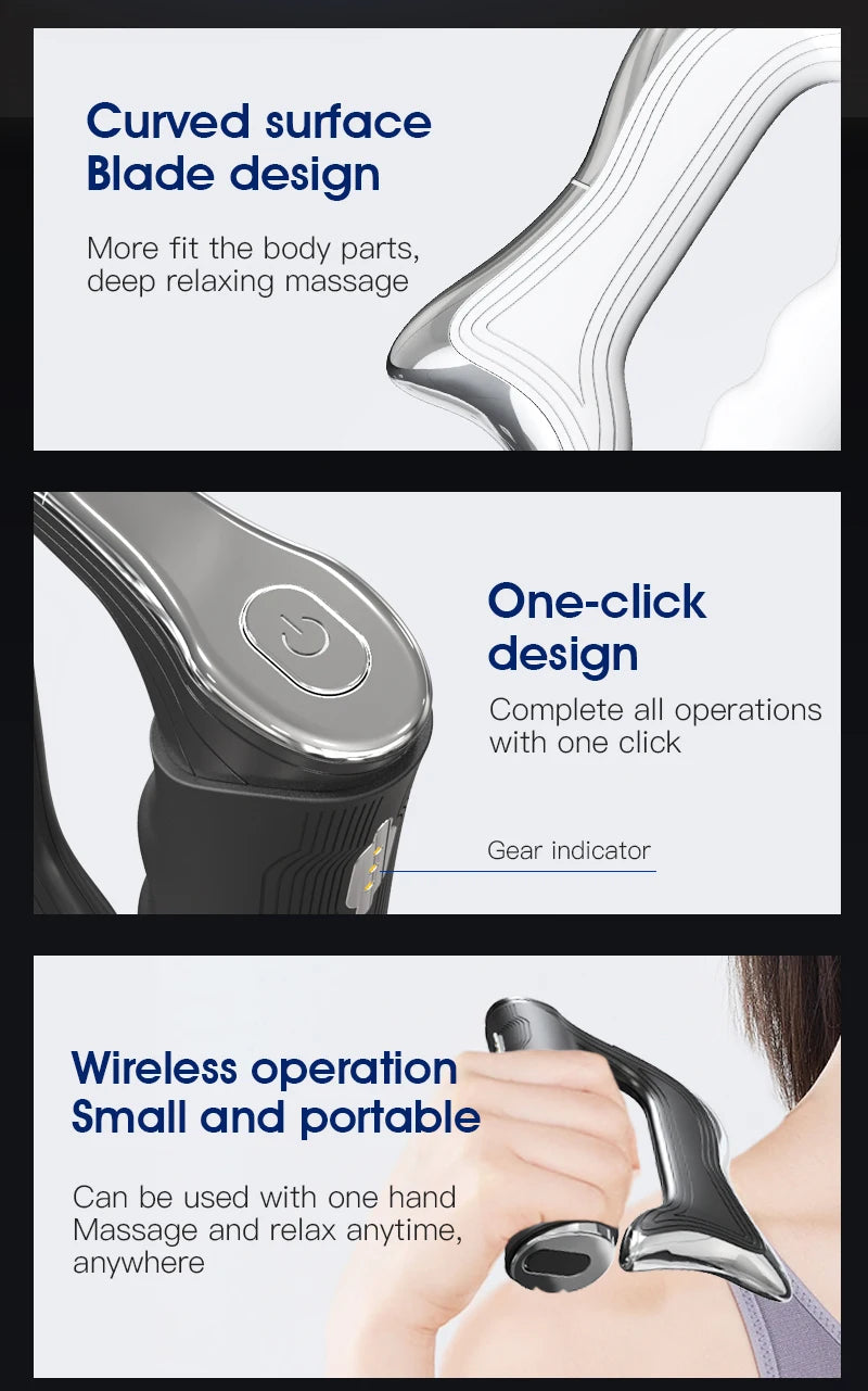 Electric Fascia Knife Body Massage Tool with Vibration