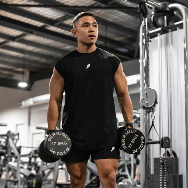 Men's Sleeveless Sports T-Shirt – Quick Dry