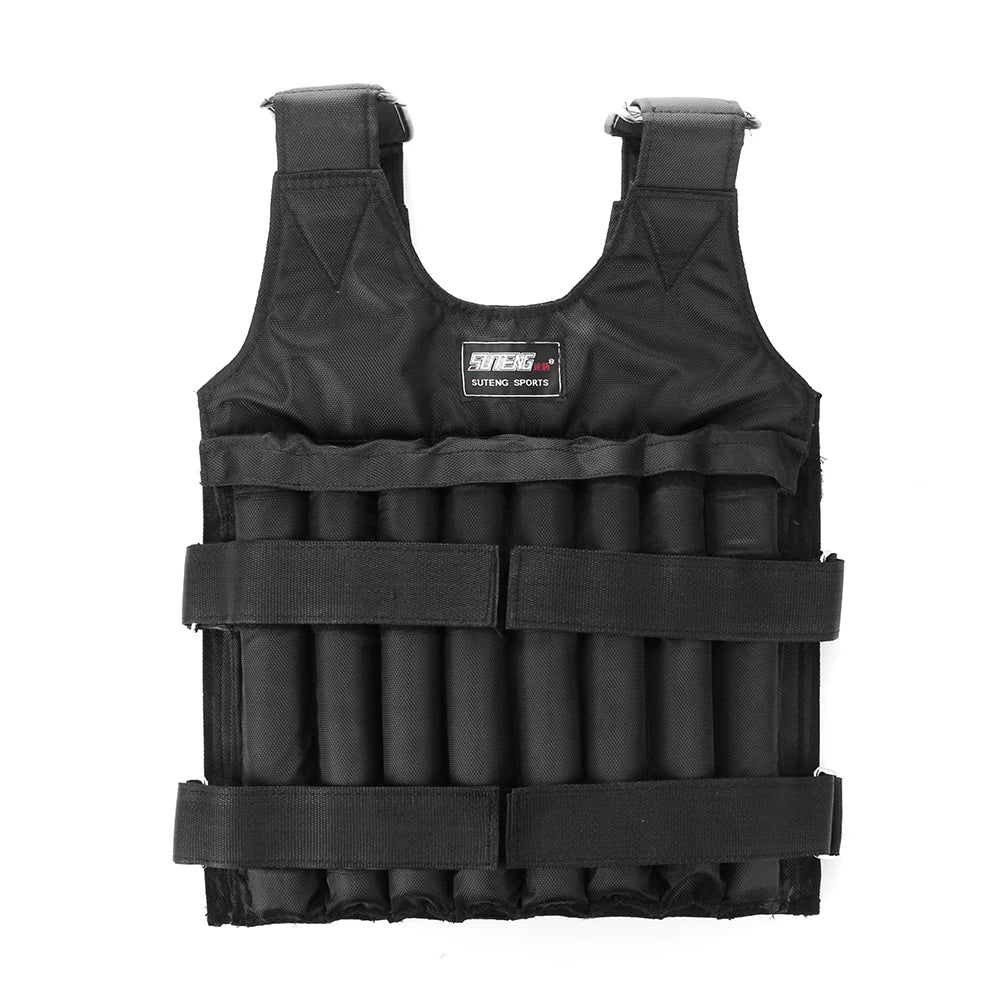 Adjustable Weighted Vest – 3/15/35kg Fitness Running & Training Jacket