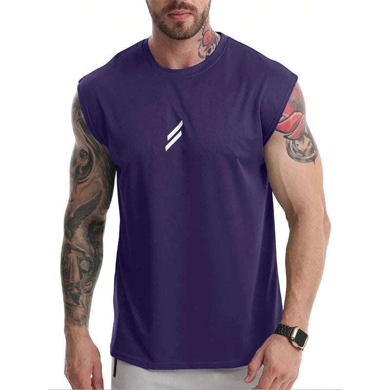 Men's Sleeveless Sports T-Shirt – Quick Dry