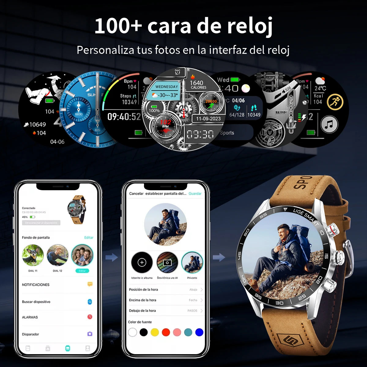 LIGE AMOLED Smartwatch