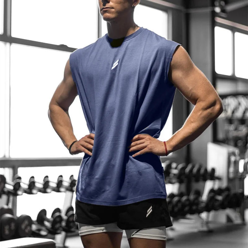 Men's Sleeveless Sports T-Shirt – Quick Dry