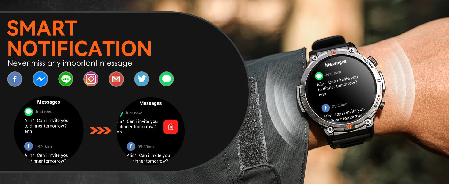 EIGIIS KE3 Smartwatch for Men