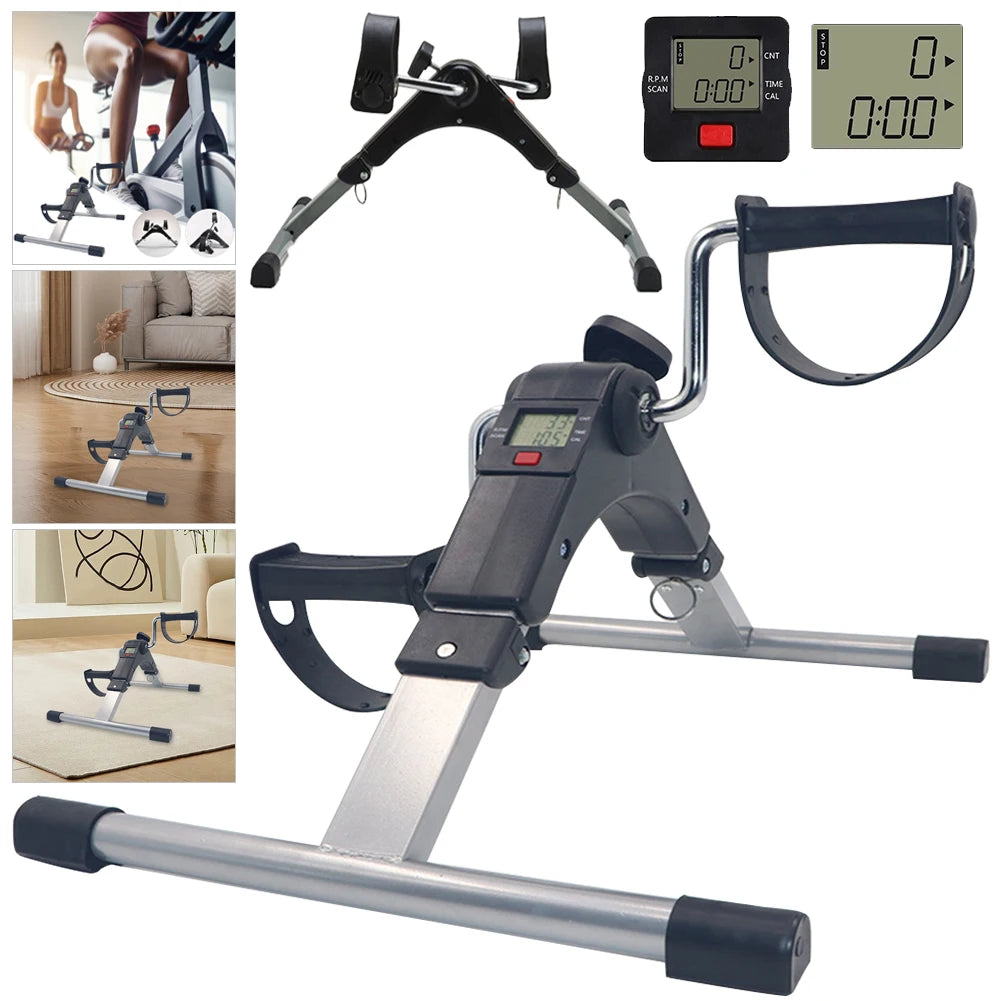 Adjustable Hand & Leg Trainer Bicycle – LCD Display Home Fitness Equipment