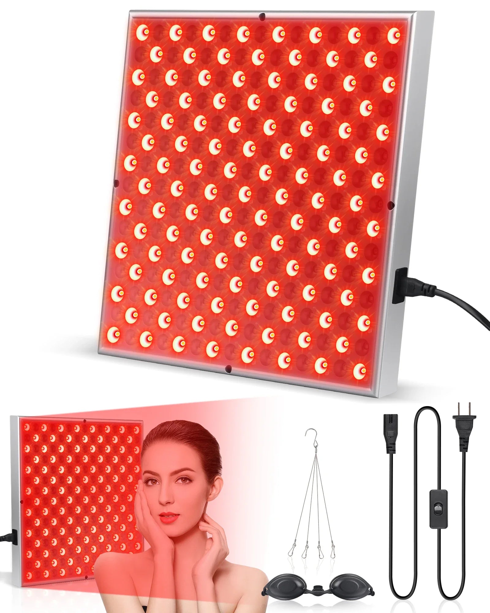 45W LED Red Light Therapy Panel – 225 LEDs