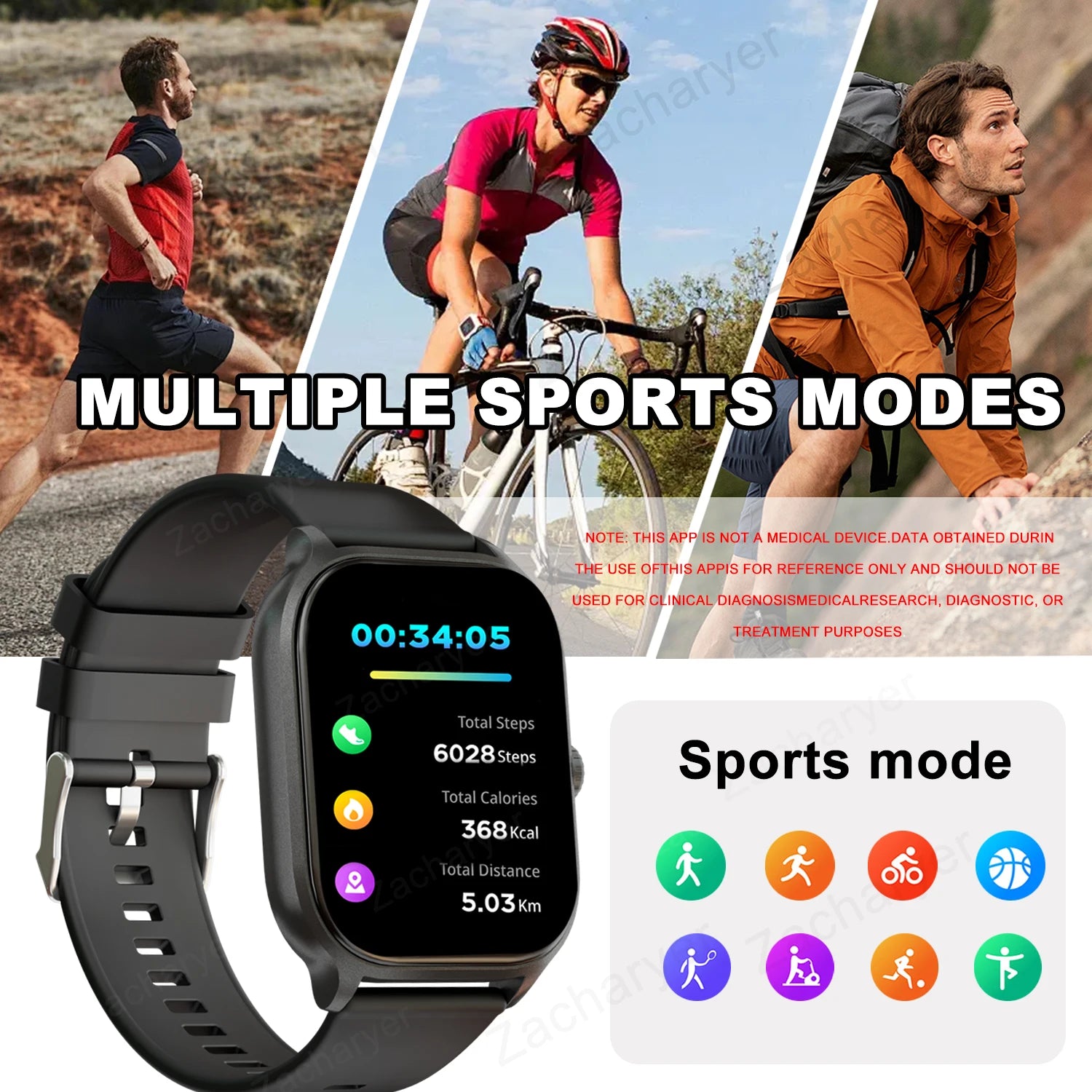 Smartwatch with Call & SMS Alerts