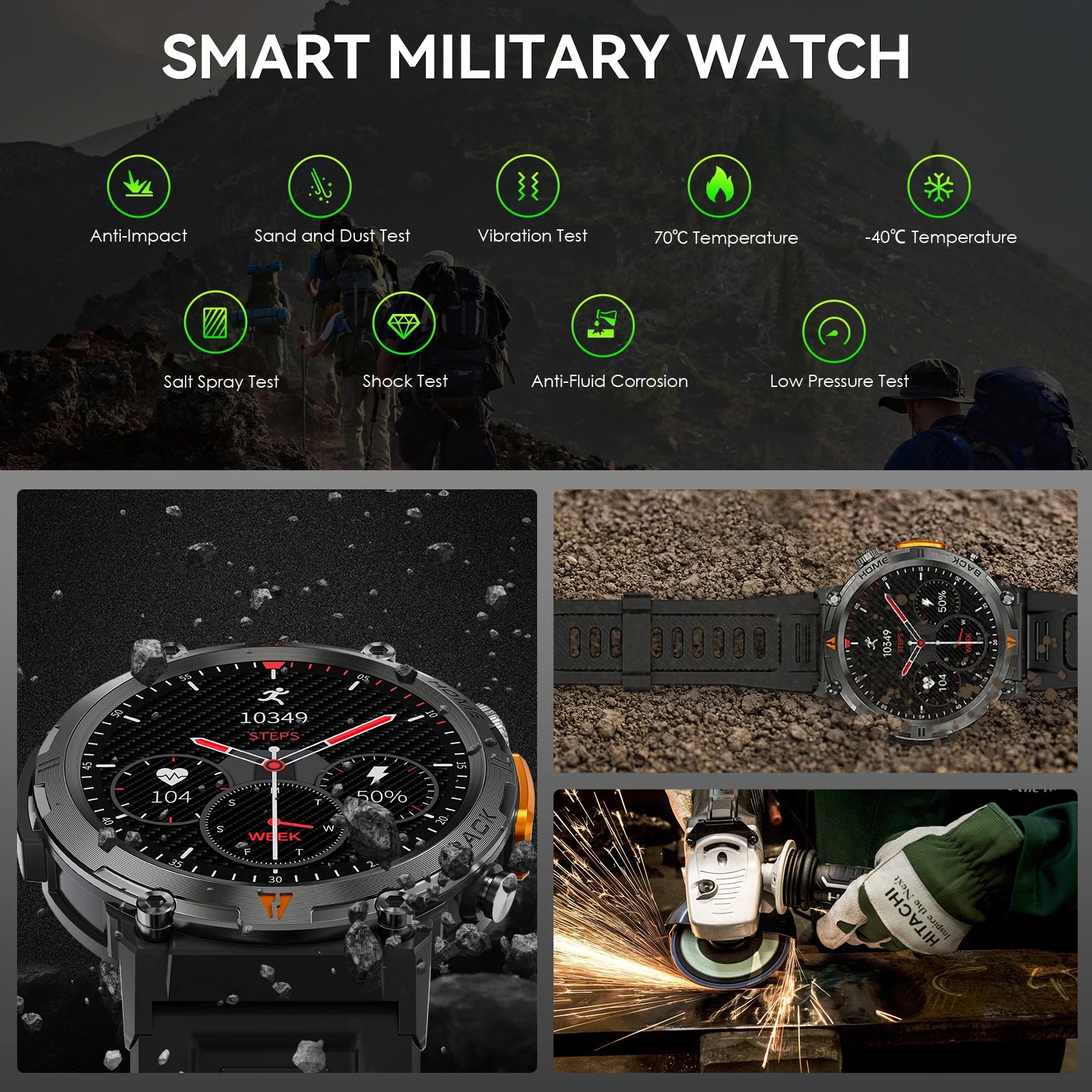 EIGIIS KE3 Smartwatch for Men
