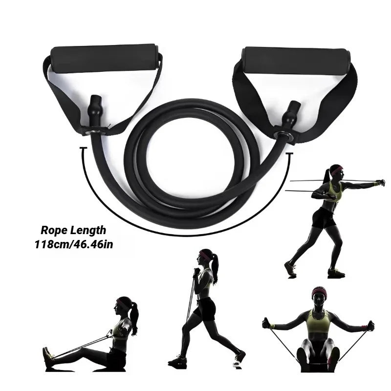 5-Level Resistance Bands with Handles for Home Workout