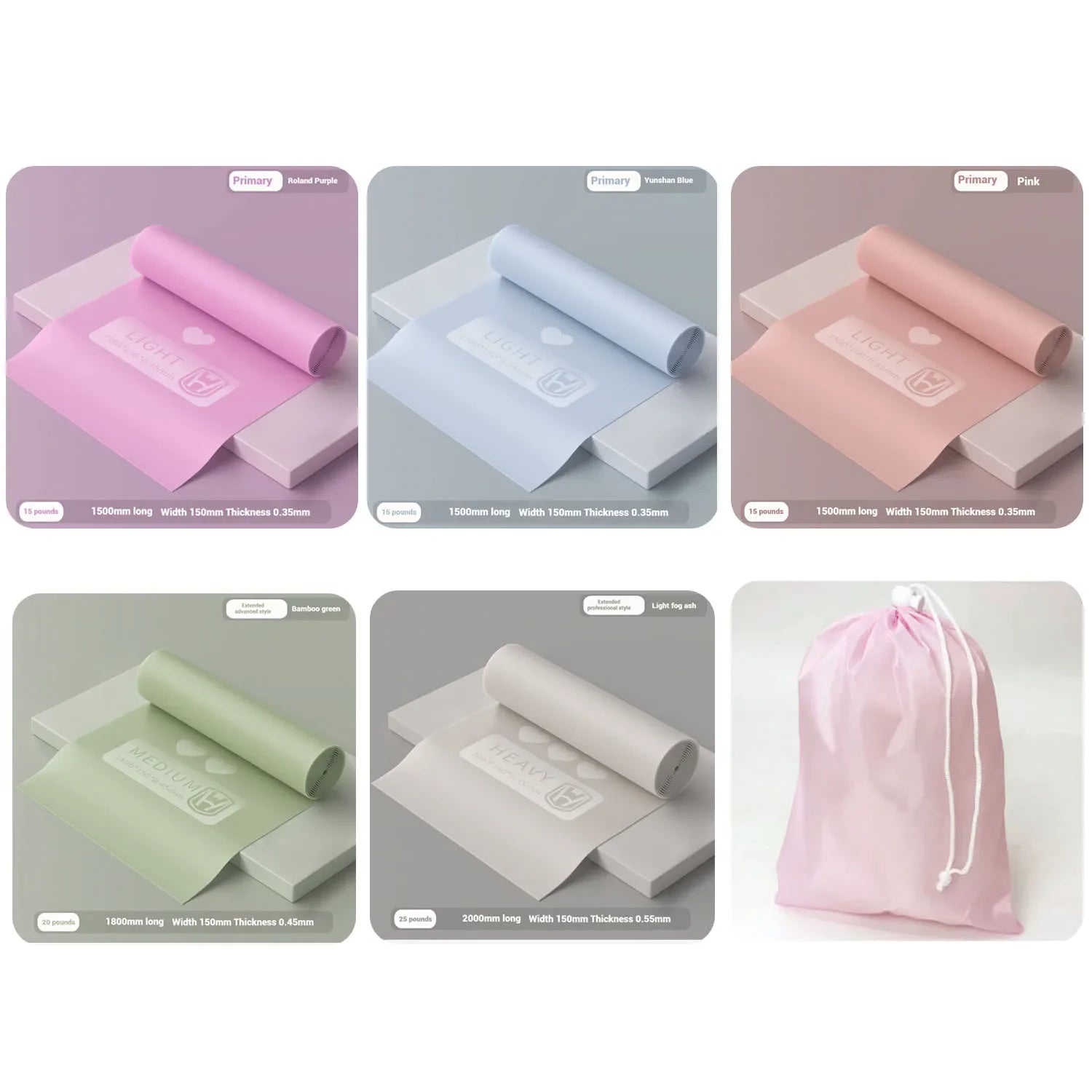 WOSWEIR Yoga Stretch Strap – Resistance Band for Beginners & Dance