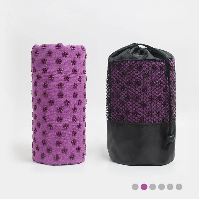 Non-Slip Hot Yoga Towel – Sweat Absorbent Pilates & Travel Mat