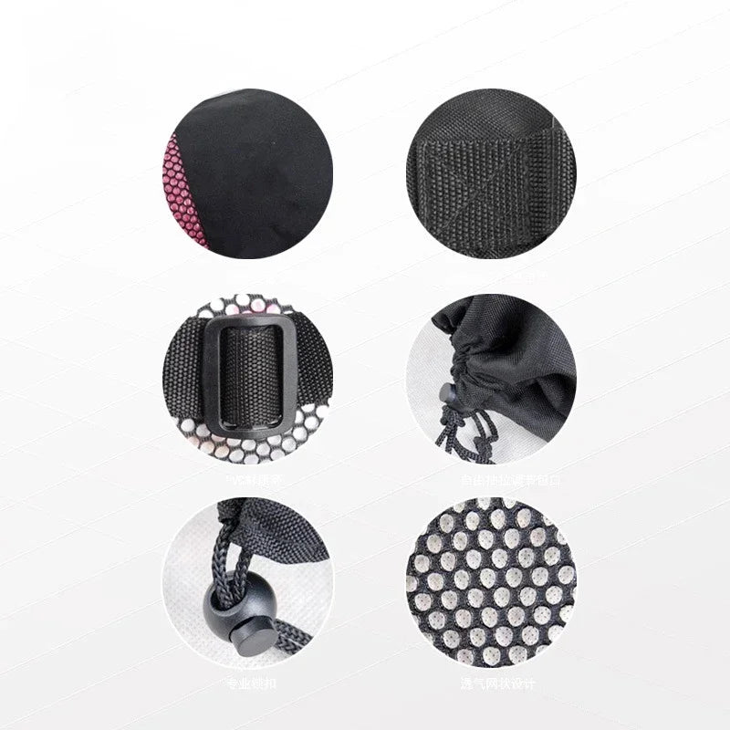 Yoga Mat Bag – Adjustable Nylon Mesh Fitness Carrier