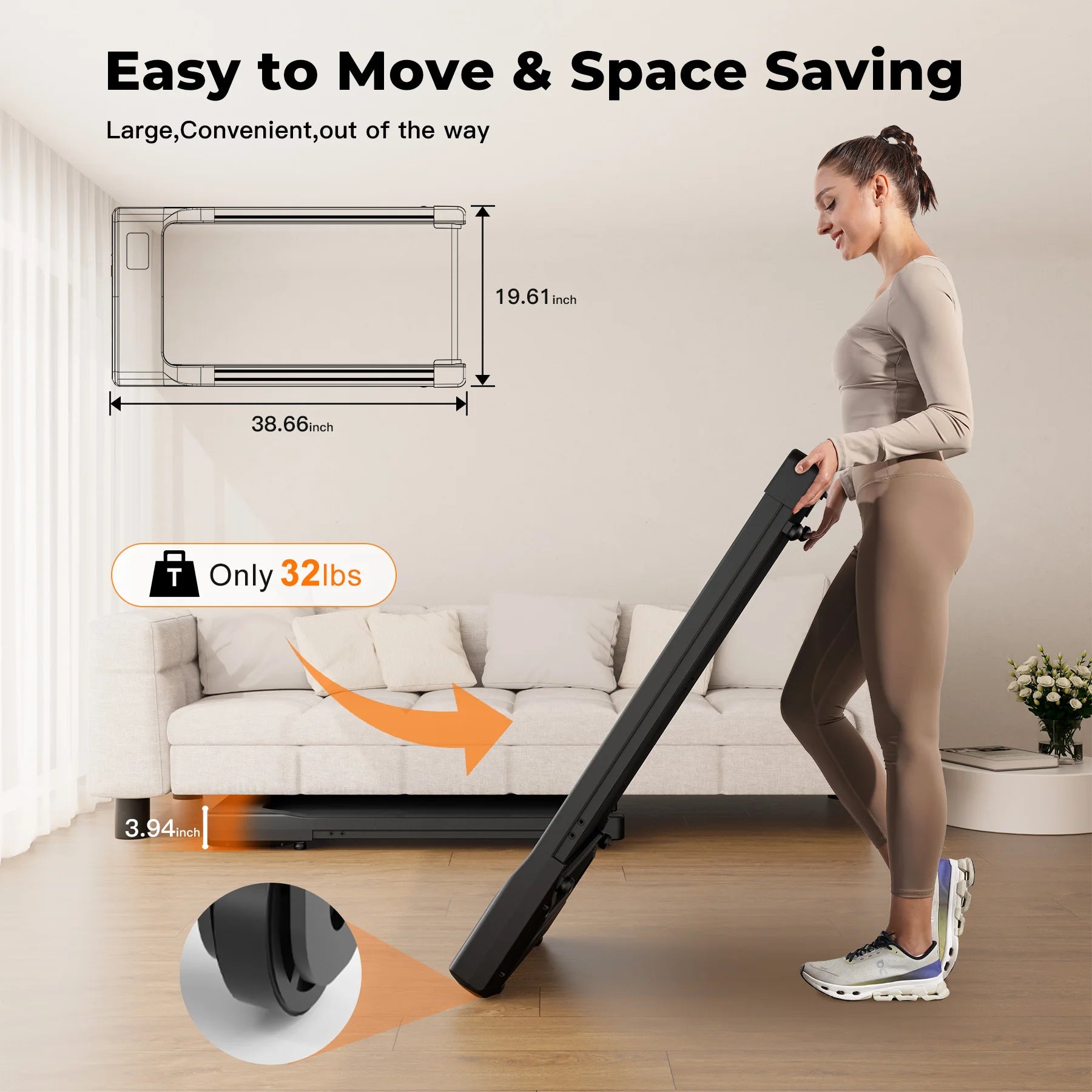 2-in-1 WalkingPad Under Desk Treadmill