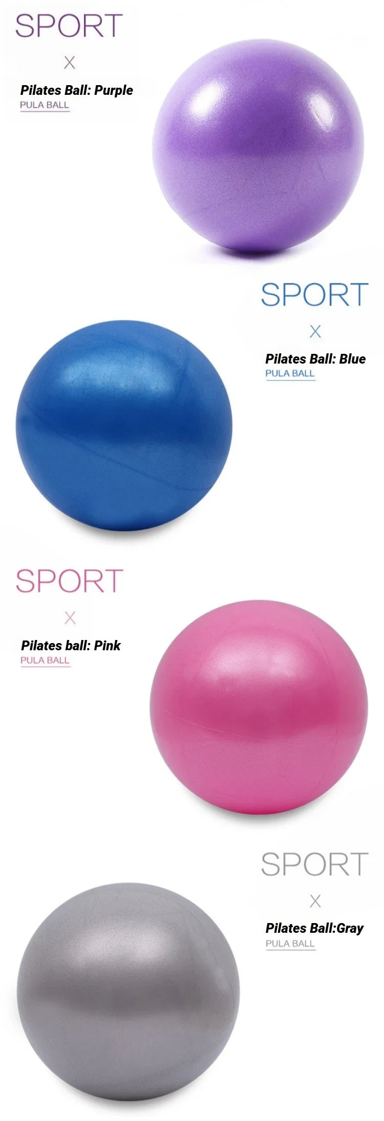 PVC Anti-Burst Yoga Ball – Multiple Sizes (45–85cm)