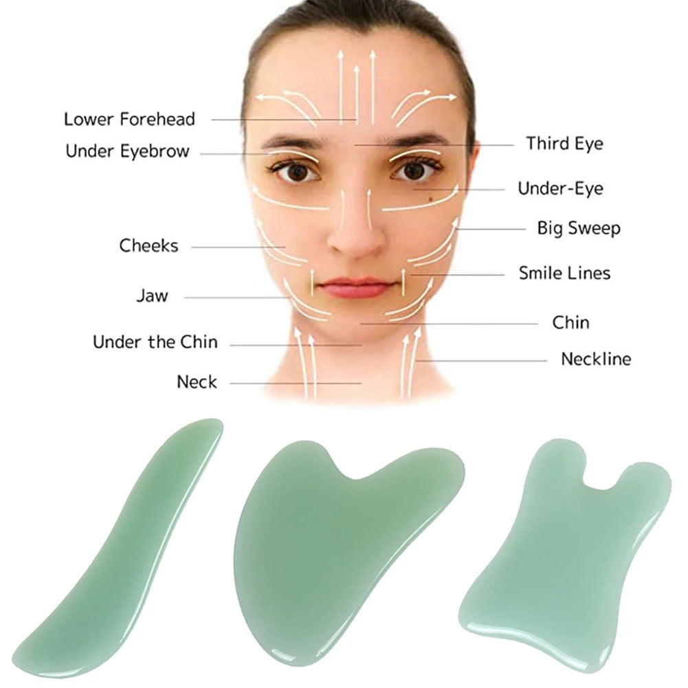 Gua Sha Resin Scraper – Facial & Body Slimming Massage Tool