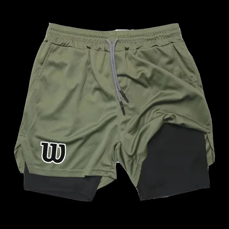 Men’s 2-in-1 Double Layer Running Shorts