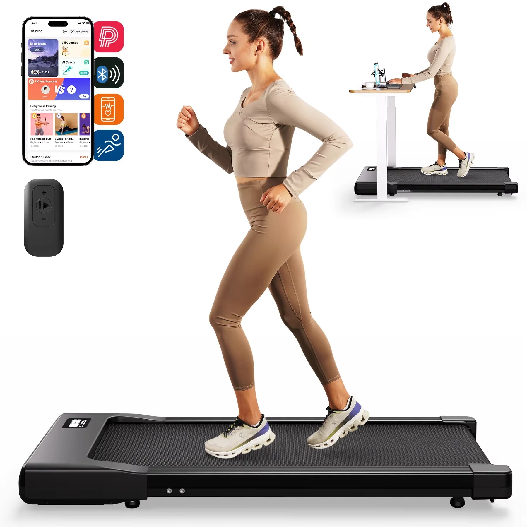 2-in-1 WalkingPad Under Desk Treadmill