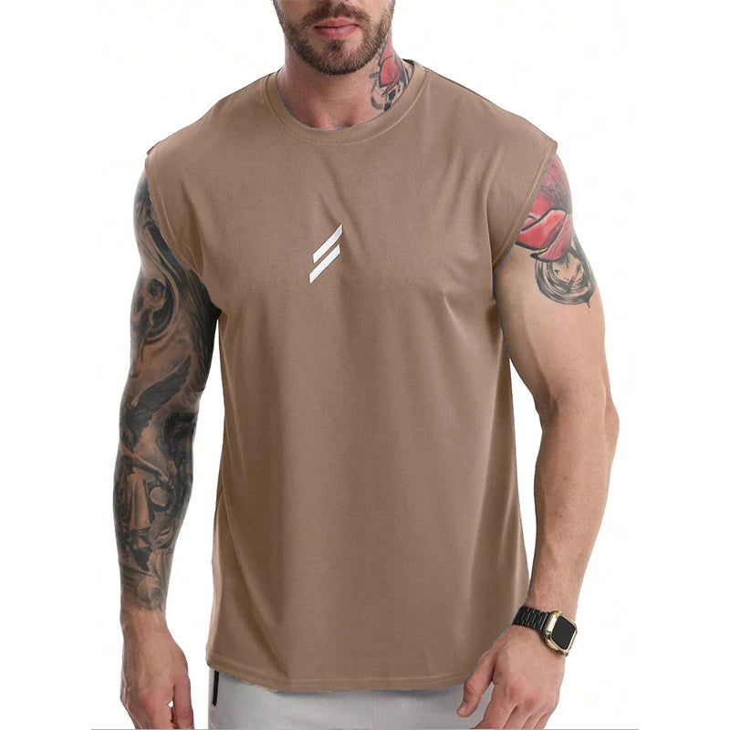 Men's Sleeveless Sports T-Shirt – Quick Dry