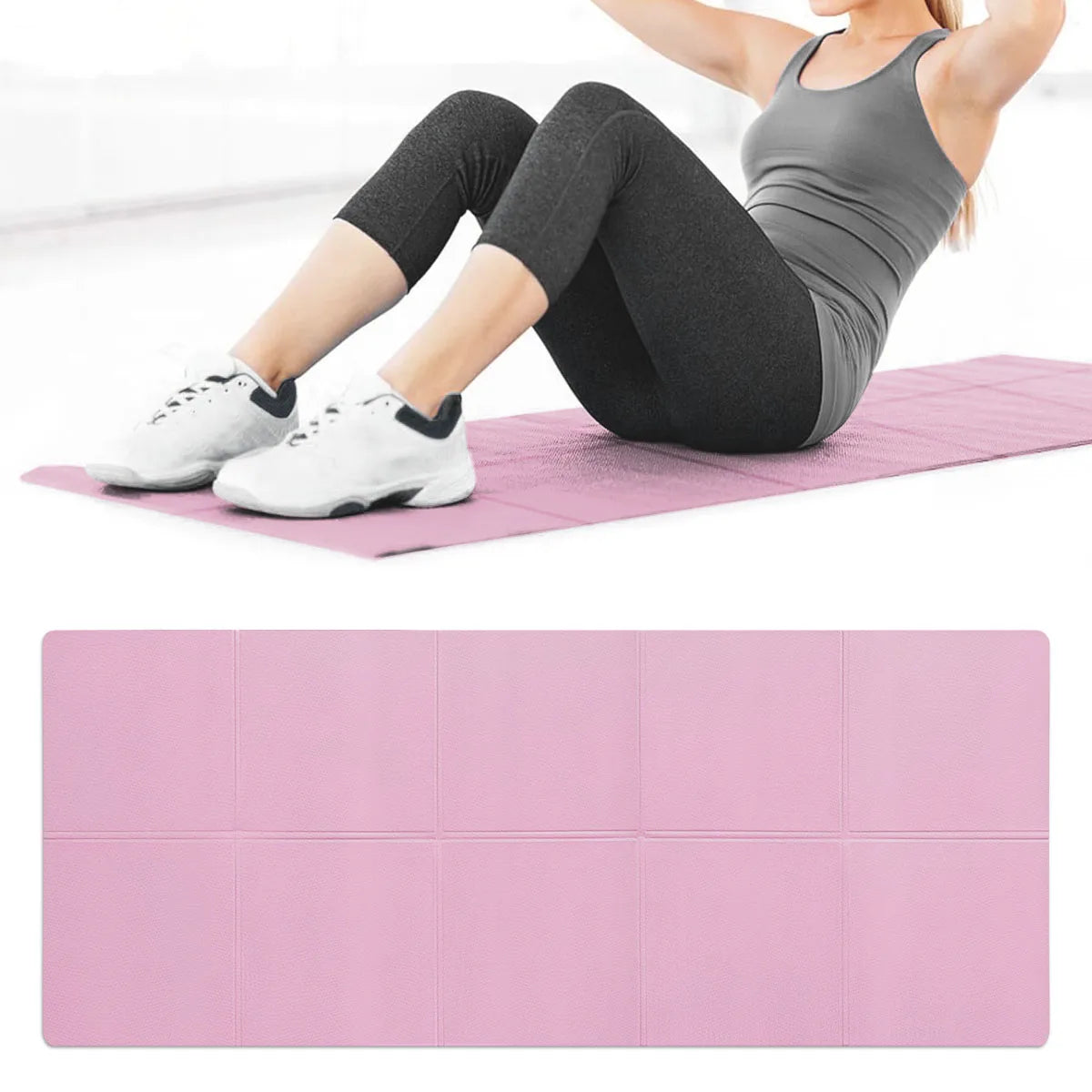 4MM EVA Yoga Mat – Anti-Slip Fitness & Pilates Exercise Mat
