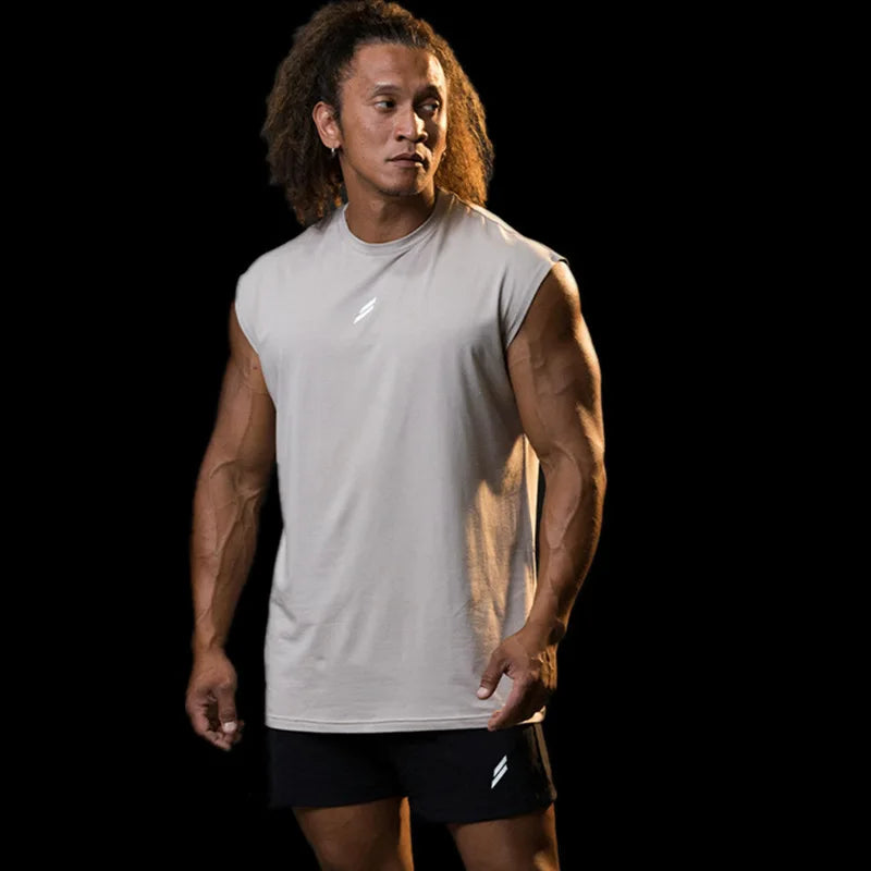 Men's Sleeveless Sports T-Shirt – Quick Dry