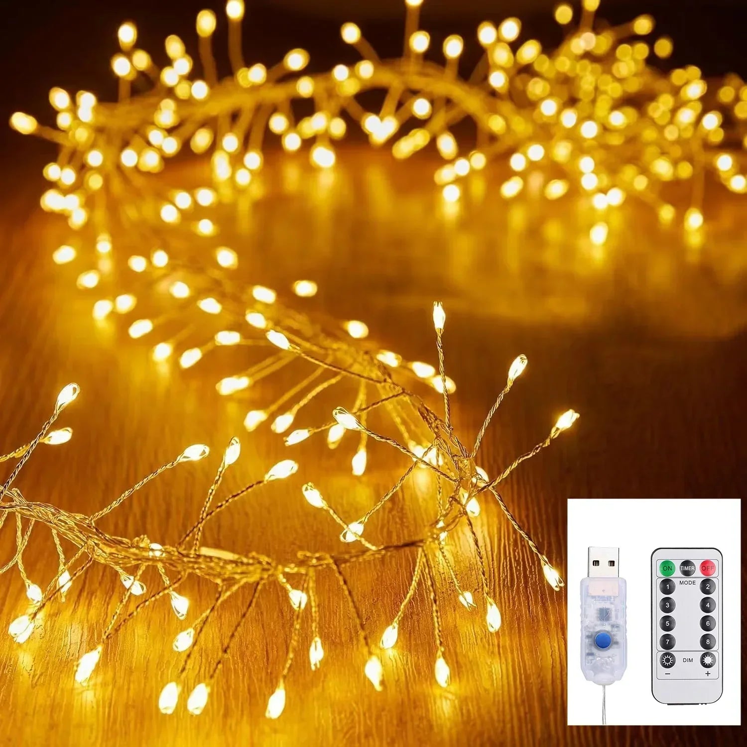 USB Fairy Lights 3M/6M with Remote | Firecracker LED String Lights