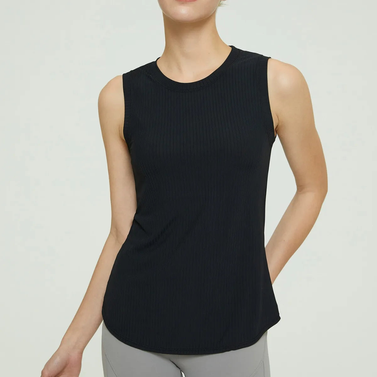Women’s Quick-Dry Sleeveless Yoga & Gym Shirt – Fitness Vest Top
