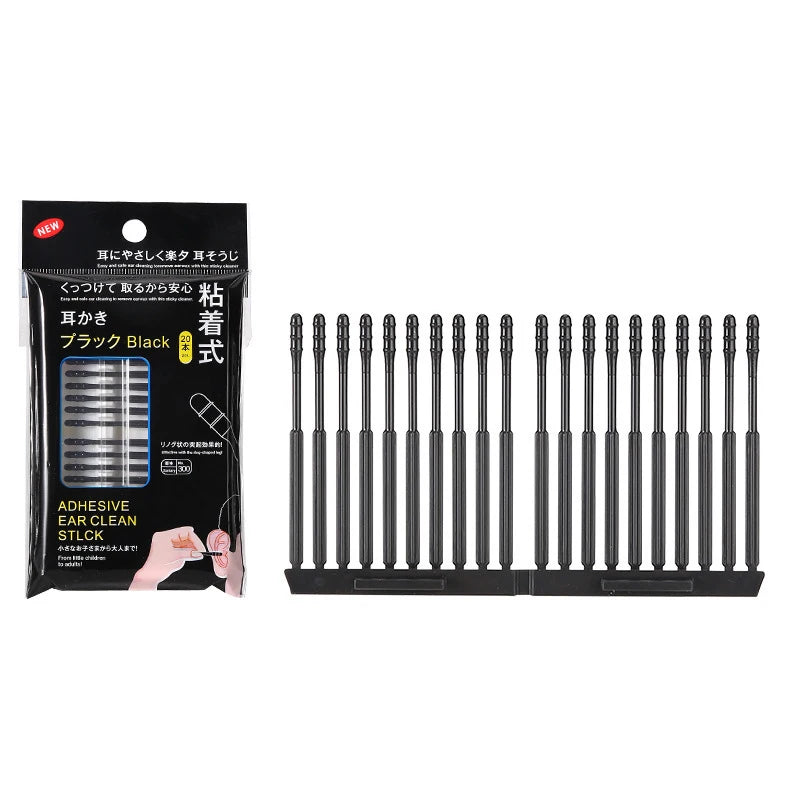 20pcs Disposable Spiral Ear Swabs – Portable Wax Removal Sticks