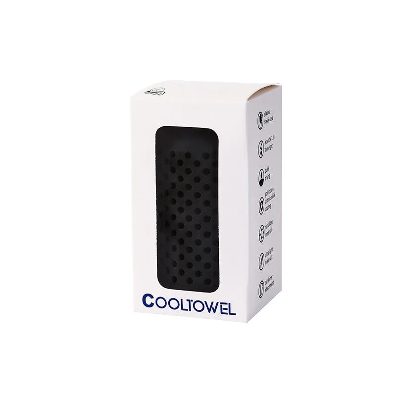 Cooling Golf Sports Towel – Quick-Dry Microfiber with Silicone Case