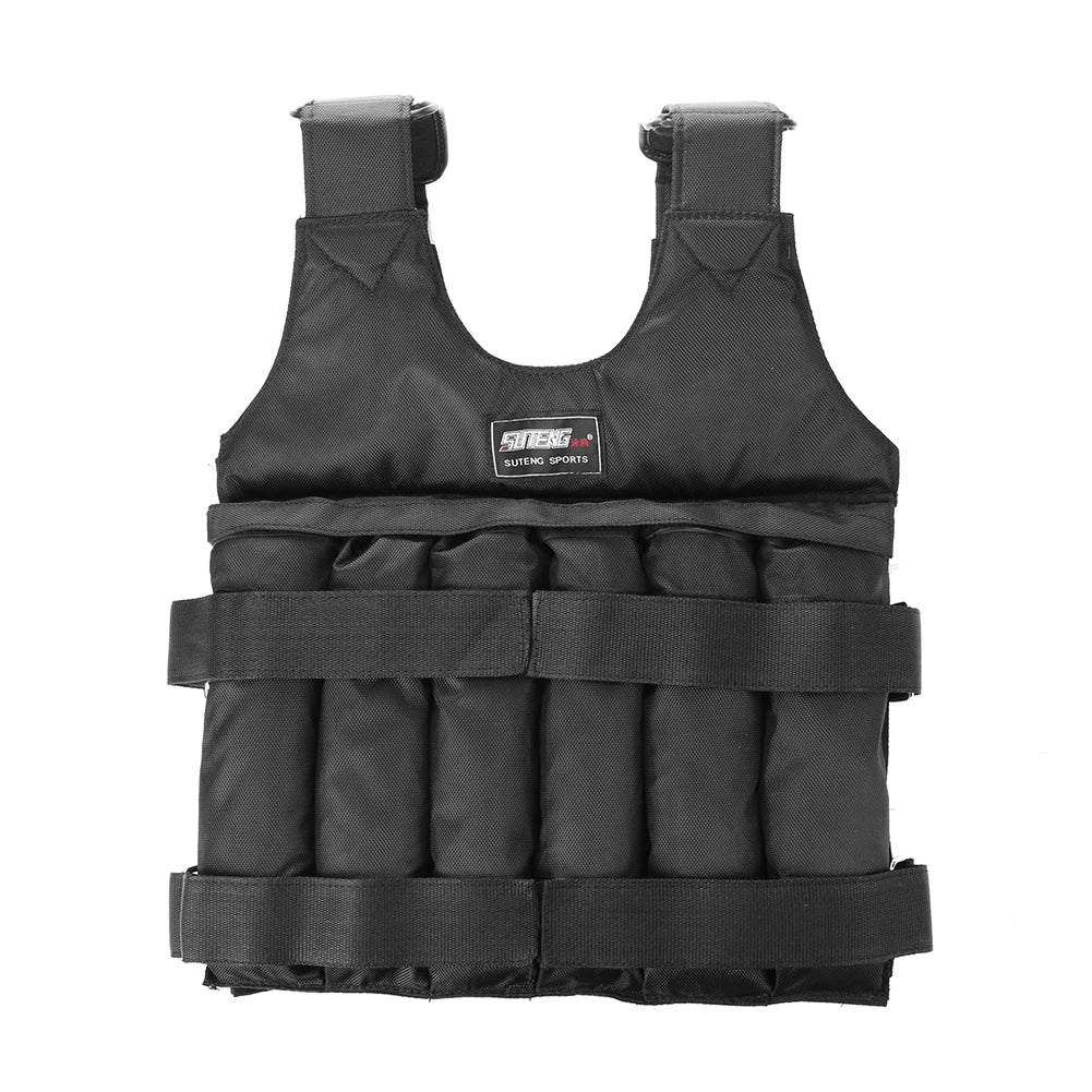 Adjustable Weighted Vest – 3/15/35kg Fitness Running & Training Jacket