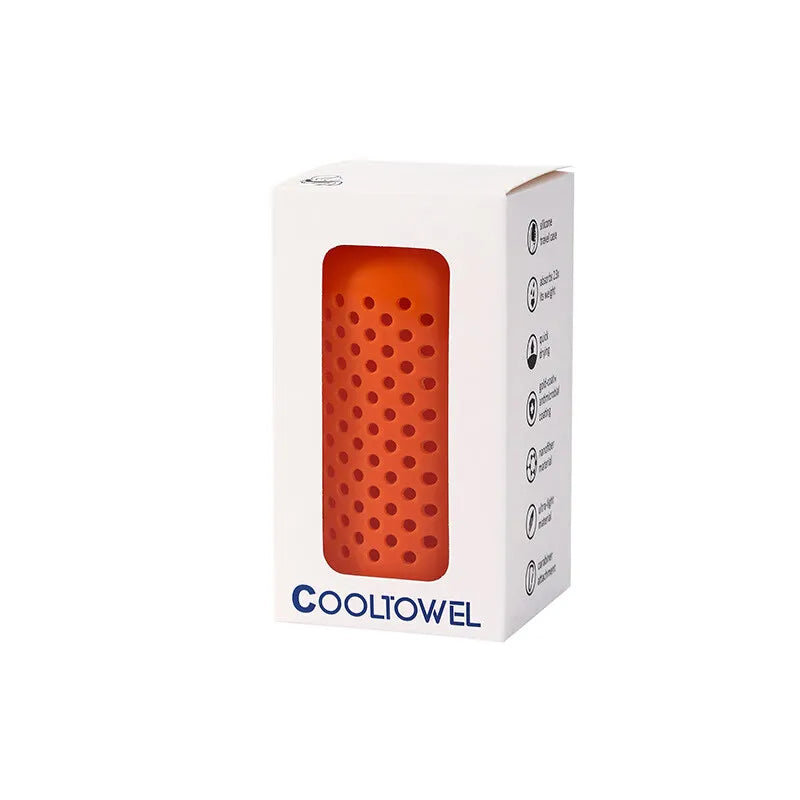 Cooling Golf Sports Towel – Quick-Dry Microfiber with Silicone Case