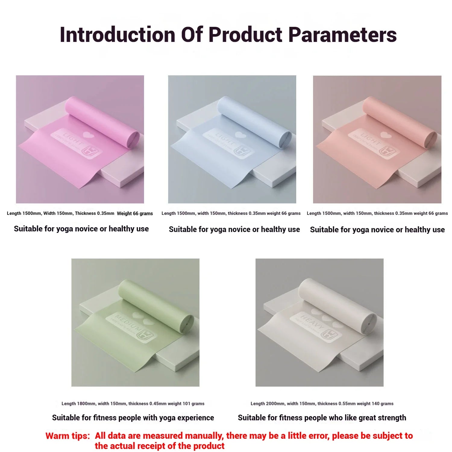 WOSWEIR Yoga Stretch Strap – Resistance Band for Beginners & Dance