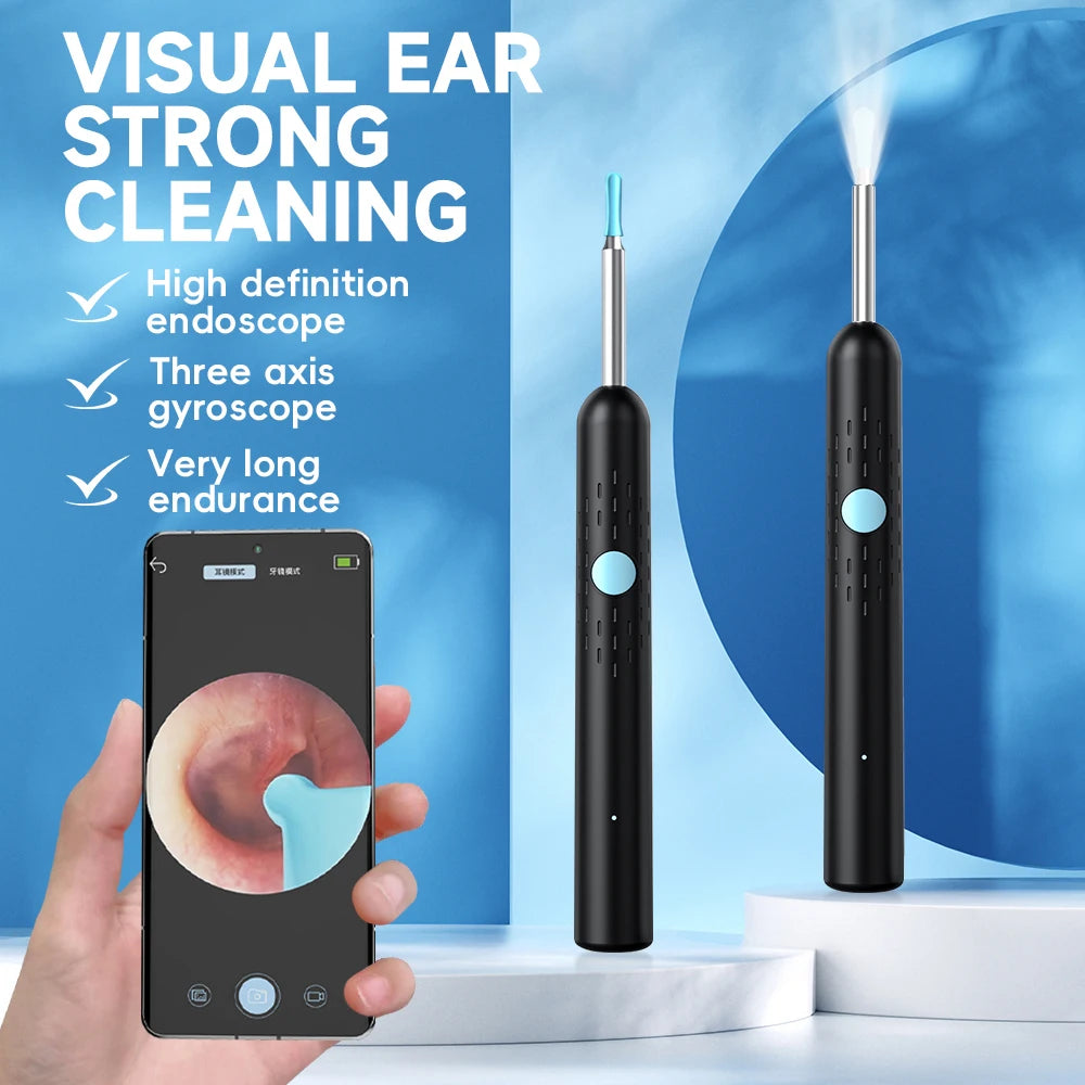 1080P HD Ear Wax Removal Tool – Camera Ear Cleaner with LED for iOS & Android