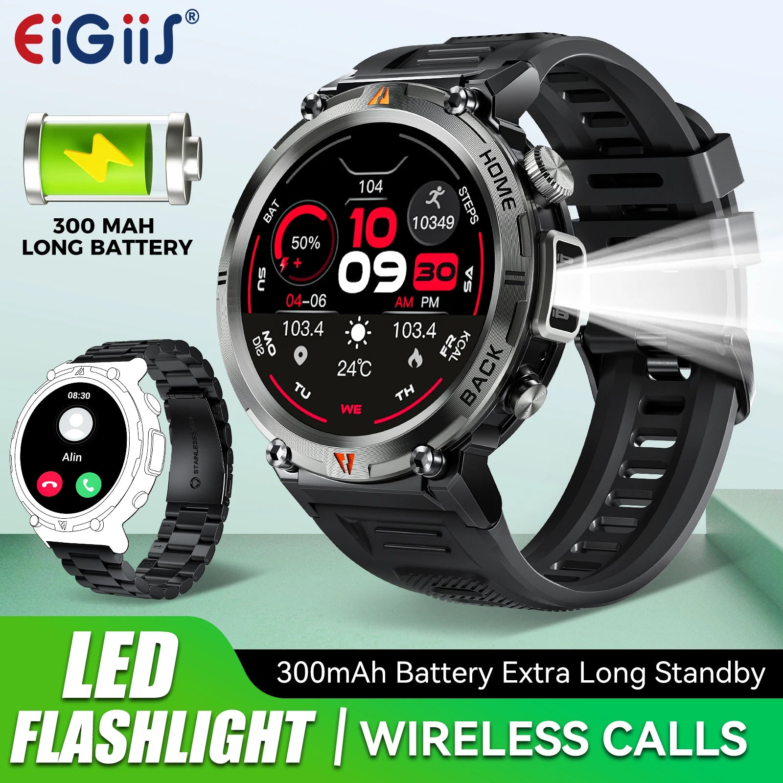 EIGIIS KE3 Smartwatch for Men