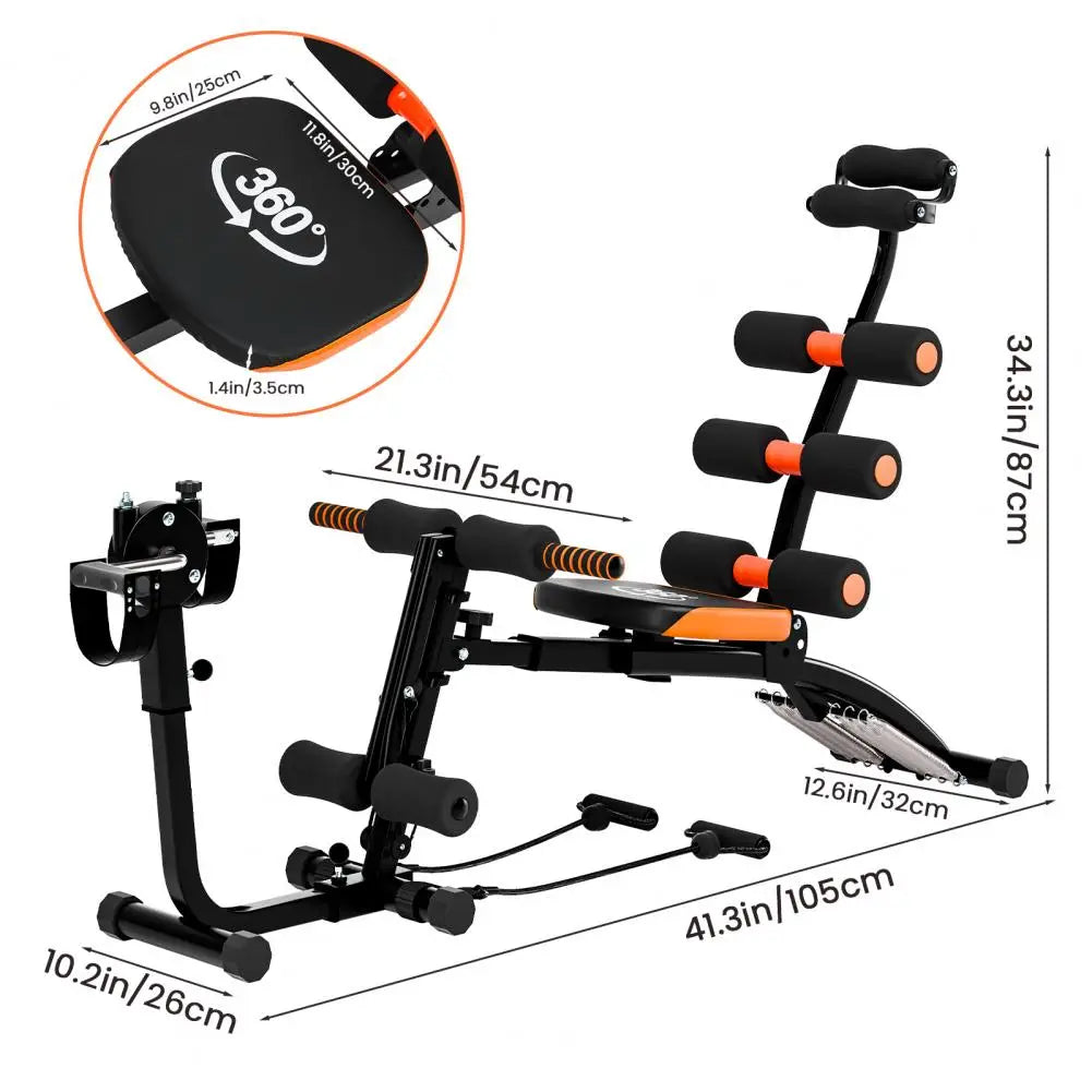 6-in-1 Adjustable Ab Workout Bench