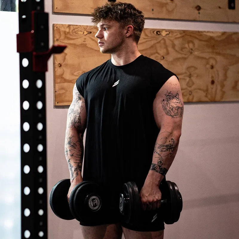 Men's Sleeveless Sports T-Shirt – Quick Dry