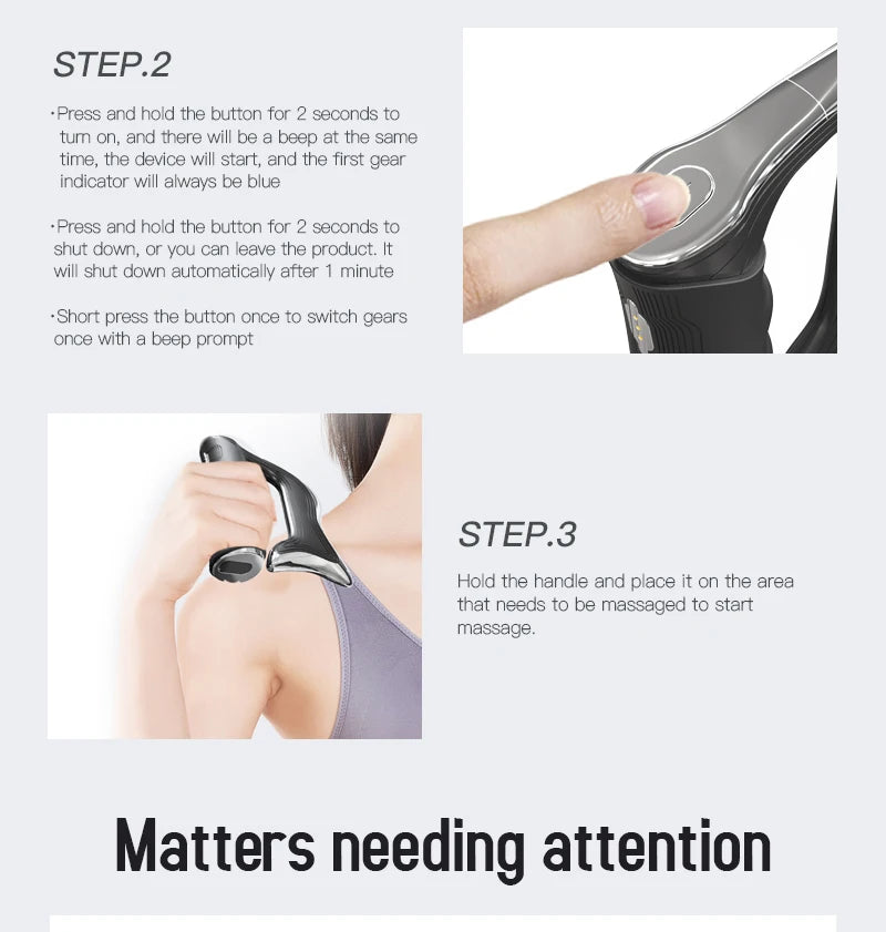 Electric Fascia Knife Body Massage Tool with Vibration