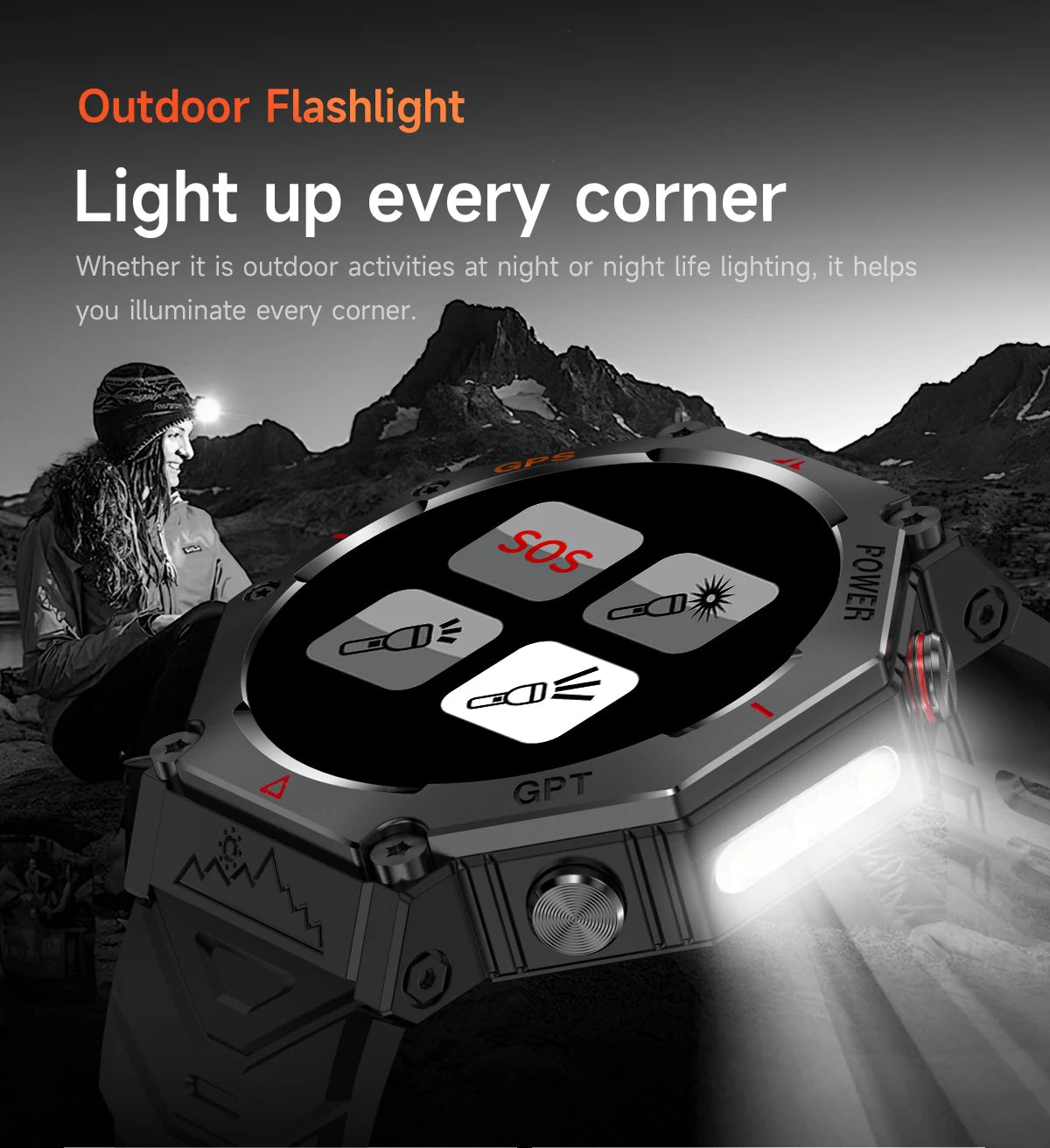 2025 T-Rex 3 Ultra GPS Smart Watch for Men — 10ATM/IP68 Waterproof Military Sport Smartwatch with Dual-Band GNSS & Compass