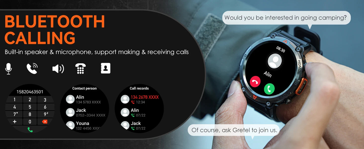 EIGIIS KE3 Smartwatch for Men