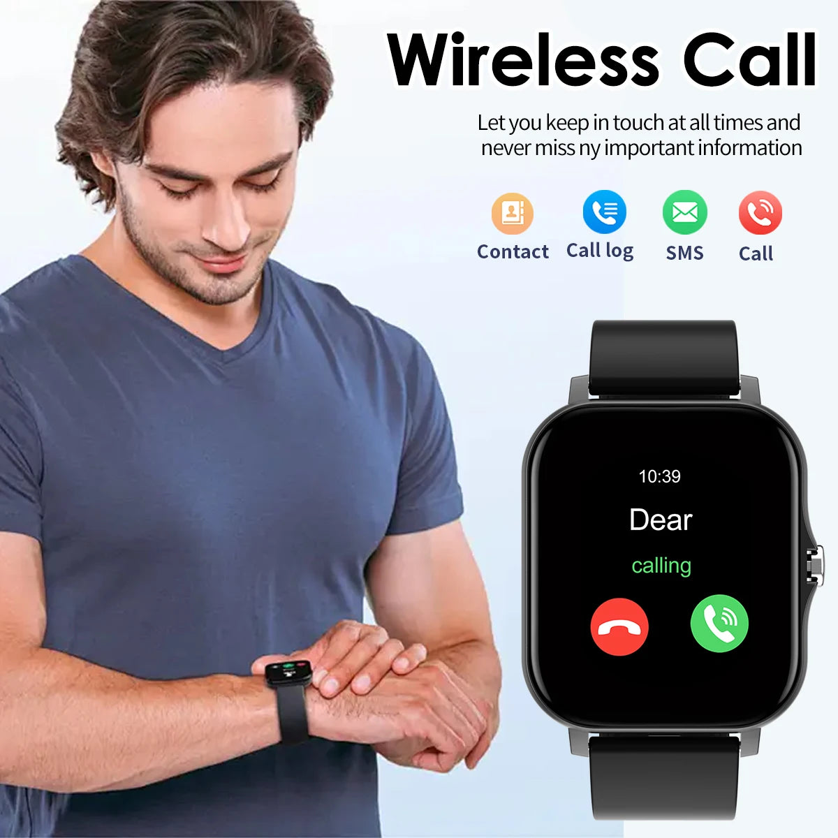 Bluetooth Smartwatch with Call & Music