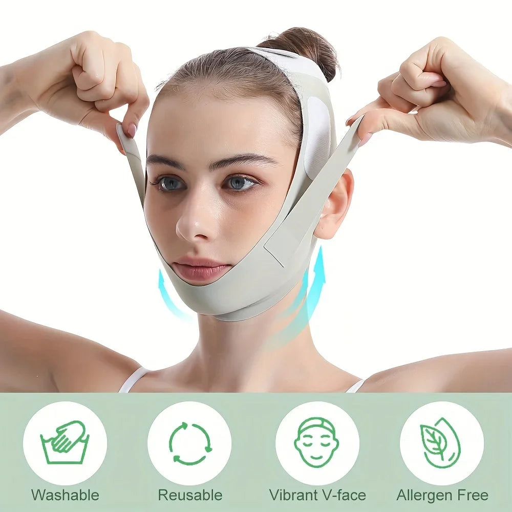 Reusable V-Line Face Slimming Band – Chin & Cheek Lift Strap